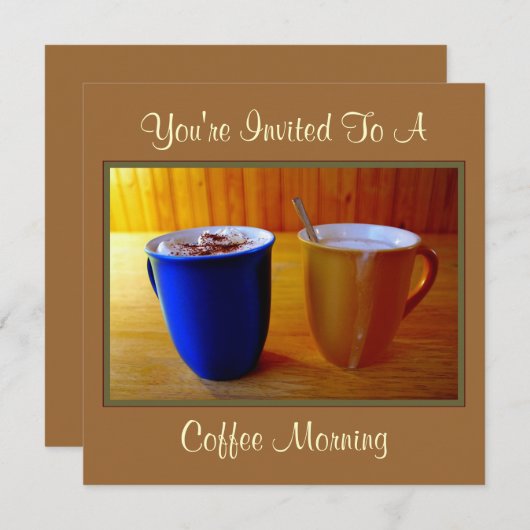 Kaffee-Morgen Einladung (Vorne/Hinten)