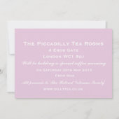 Kaffee-Morgen individuelle Einladungskarte Einladung (Rückseite)