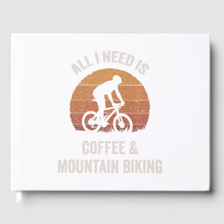 Kaffee & Mountainbiken Vintage Downhill-Fahrrad Gästebuch