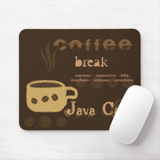 Kaffee Mousepad (Mit Mouse)