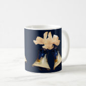 Kaffee Mugs Blue Christmas Jingle Bells Kaffeetasse (VorderseiteRechts)