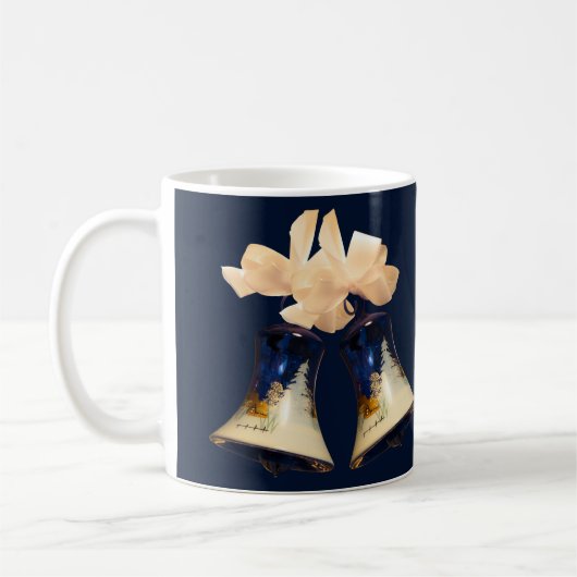 Kaffee Mugs Blue Christmas Jingle Bells Kaffeetasse (Links)