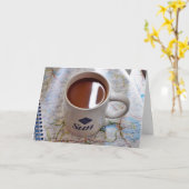 Kaffee Mugs Cups Karte (Gelbe Blume)