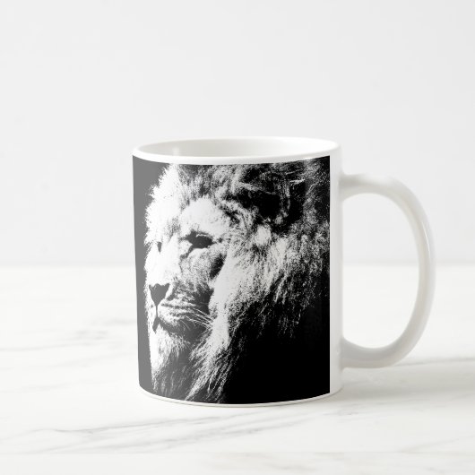 Kaffee Mugs Lion Face King Template Animes Kaffeetasse (Rechts)