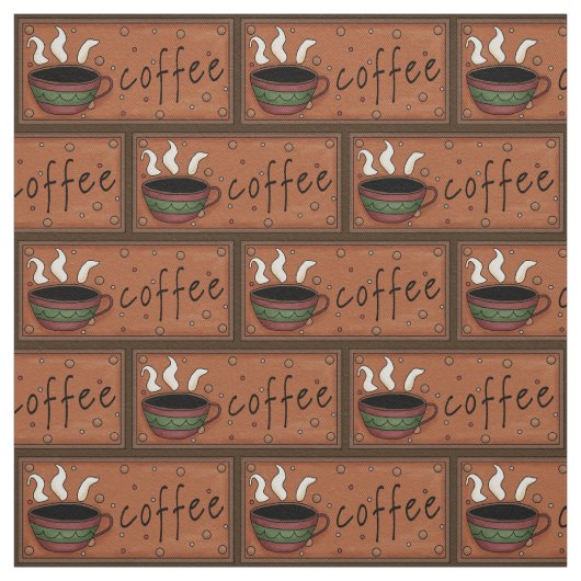 Kaffee-Musterbaumwolltwillgewebe Stoff (Muster)