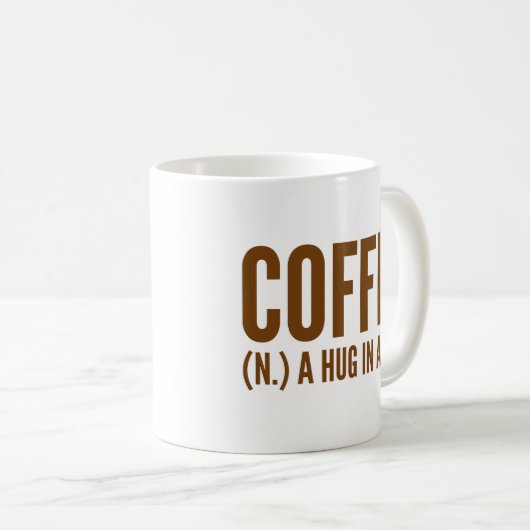 Kaffee (N) in einer Tasse umarmen (VorderseiteRechts)