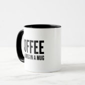Kaffee (N) in einer Tasse umarmen (Vorderseite Links)
