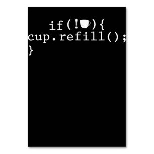 Kaffee-Nachfüll-Smart-Codierungs-Softwareingenieur Tischnummer