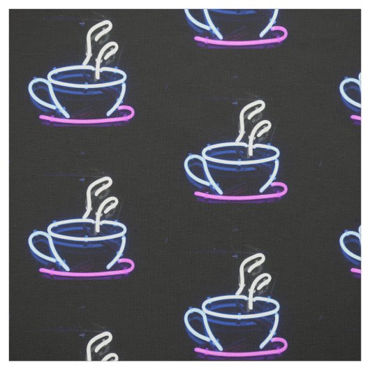 Kaffee Neon Sign Kaffee Cup Stoff (Muster)