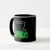 Kaffee-Neon-Tasse Tasse (Vorderseite Links)