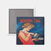 Kaffee New Orleans Café Magnet (Vorderseite/Rückseite)