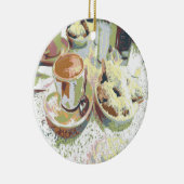 Kaffee New Orleans Keramik Ornament (Rechts)
