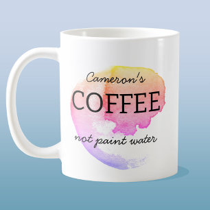 Kaffee nicht Paint Water Personalisiert Artist Spa Kaffeetasse