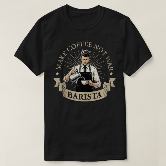 Kaffee nichtBarista Kaffeemaschine 14 T-Shirt (Design vorne)