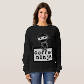 Kaffee Ninja Sweatshirt (Vorne ganz)