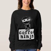 Kaffee Ninja Sweatshirt (Vorderseite)