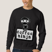 Kaffee Ninja Sweatshirt (Vorderseite)