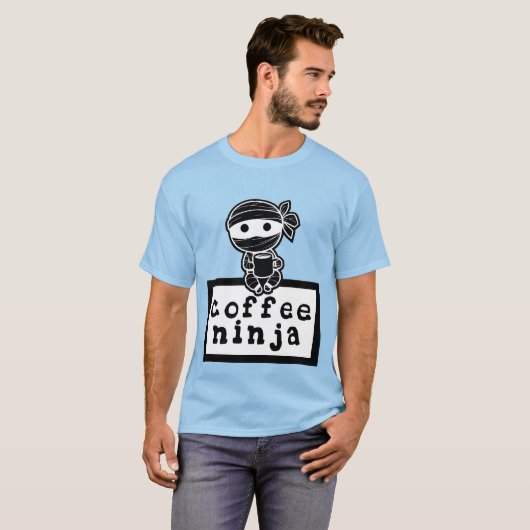 Kaffee Ninja T-Shirt (Vorne ganz)