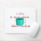 Kaffee. .not ein Gemüse Mousepad (Mit Mouse)