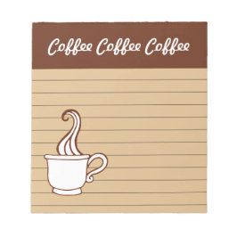 Kaffee-Notepad Notizblock