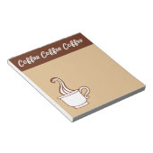 Kaffee-Notepad Notizblock (angewinkelt)