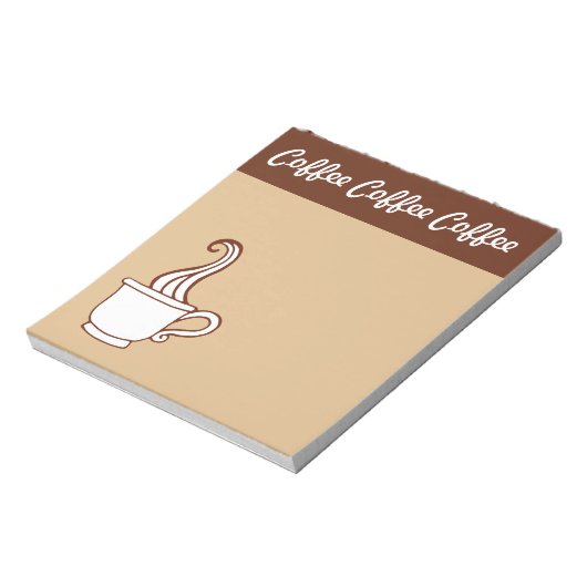 Kaffee-Notepad Notizblock (Rotiert)