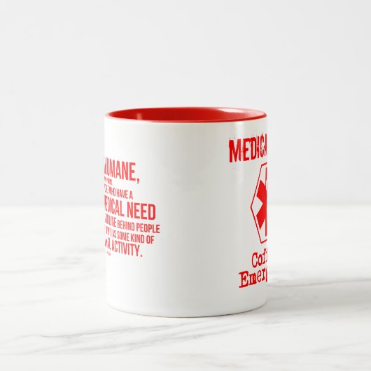 Kaffee-NotTasse Zweifarbige Tasse (Mittel)