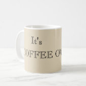 Kaffee O'clock Kaffeetasse (Vorderseite Links)