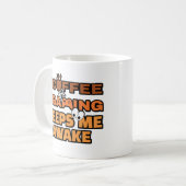 Kaffee oder Gaming-Zitat Kaffeetasse (Vorderseite Links)