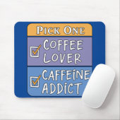 Kaffee oder Koffein Mousepad (Mit Mouse)