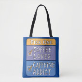 Kaffee oder Koffein Tasche (Vorderseite)