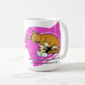 Kaffee oder Reise-Tasse (rosa Kitty-Logo) Kaffeetasse (VorderseiteRechts)
