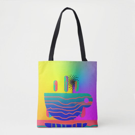 Kaffee oder Tee? Dekorativ  Tasche (Vorderseite)