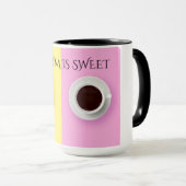 KAFFEE ODER TEE-TASSE "GLÜCKLICHER MUTTER-TAG". TASSE (VorderseiteRechts)