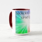 KAFFEE ODER TEE-TASSE "MAMA, DU LEUCHST MEIN LEBEN TASSE (Vorderseite Links)