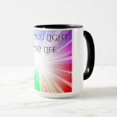 KAFFEE ODER TEE-TASSE "MAMA, DU LEUCHST MEIN LEBEN TASSE (VorderseiteRechts)