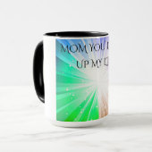 KAFFEE ODER TEE-TASSE "MAMA, DU LEUCHST MEIN LEBEN TASSE (Vorderseite Links)