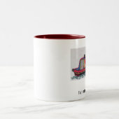 Kaffee- oder Tee-Tasse mit einzigartigem Zweifarbige Tasse (Mittel)