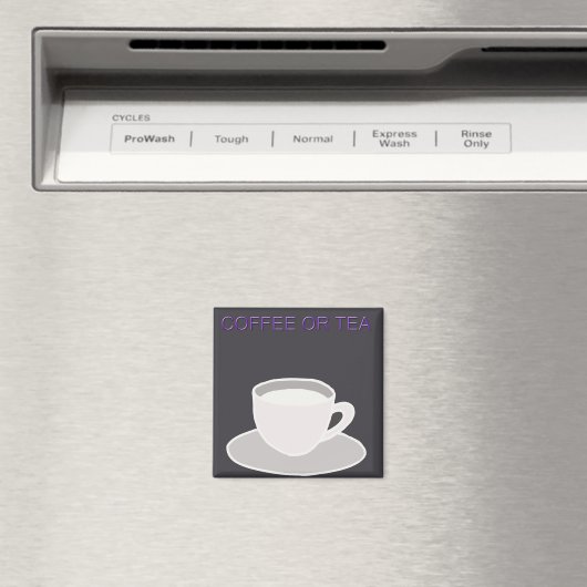 Kaffee oder Teemagnet - Küchenmagnet Magnet (In Situ (Geschirrspüler))