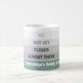 Kaffee- oder Teepegel witzig Kaffeetasse (Mittel)