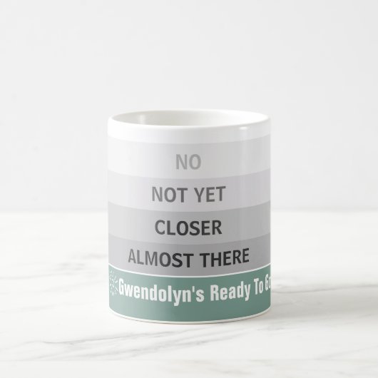 Kaffee- oder Teepegel witzig Kaffeetasse (Mittel)