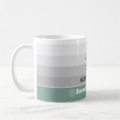 Kaffee- oder Teepegel witzig Kaffeetasse (Links)