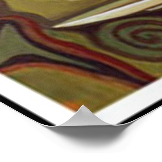 Kaffee- oder Teeplakat Poster (Ecke)