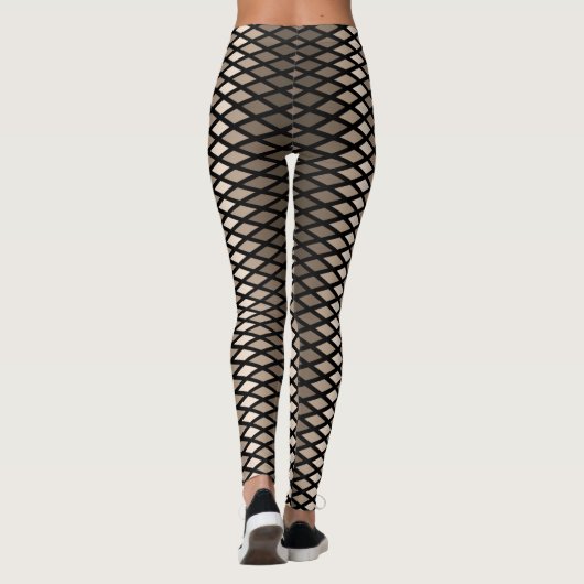 Kaffee Ombre Diamond Leggings (Rückseite)
