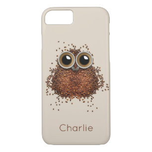 Kaffee Owl individuelle Name Case-Mate iPhone Hülle