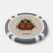 Kaffee Owl Poker-Chips für Monogramm Pokerchips (Einzeln)