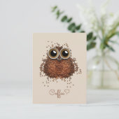Kaffee Owl Zollpostkarte Postkarte (Stehend Vorderseite)
