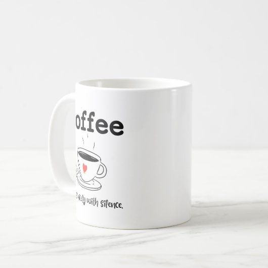 KAFFEE-PAARE SCHÖN MIT SILENZ KAFFEETASSE (Vorderseite Links)