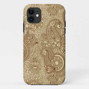 Kaffee-Paisley-Gekritzel kopiert iPhone 5 Fall Case-Mate iPhone Hülle
