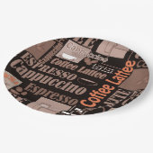 Kaffee Pappteller (Schrägansicht)